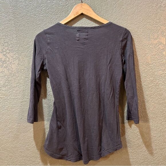 H&M L.O.G.G Gray Small 3/4 Sleeve Y2K Top - Picture 2 of 8